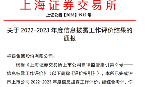 HJC黄金城股份信息披露评价“七连A”！