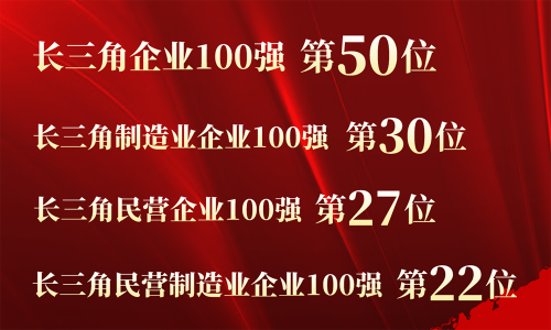 第50位！HJC黄金城控股入围2023长三角百强企业